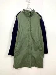 ZARA basic ザラ ベーシック スタンドカラー 袖切替 コート sizeS/カーキ ◆■レディース