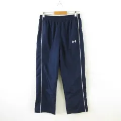 アンダーアーマー UNDER ARMOUR スポーツウェア ジャージ パンツ ロング 紺 LG *A941