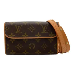 ルイ・ヴィトン LOUIS VUITTON ポシェットフロランティーヌ M51855 ブラウン モノグラムキャンバス レディース ポーチ