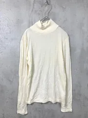 green label relaxing グリーンレーベルリラクシング ユナイテッドアローズ W テレコ タートルネック カットソー 白 ◇■レディース