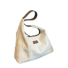 【新品】 [Amulet] ダイヤ柄トートバッグ レディース 10代 20代 30代 韓国ファッション カジュアル バック 鞄 ワンショルダー 大容量 おしゃれ かわいい 大人vl-6604-wh-f 1