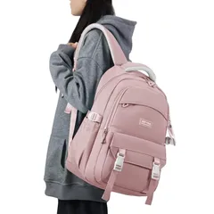 【新品】 [Plelet] リュック レディース 軽量 撥水 大容量 通学 リュックサック 韓国 人気 15.6 インチ PC 収納 バックパック おしゃれ 盗難防止 背面ファスナー 人間工学 大学生 通勤用 出張 パープル Purple 1