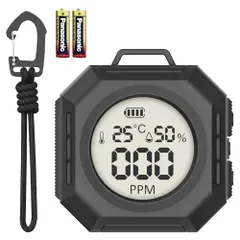 新品 【2025年新登場・日本アウトドア専用設計】モノンズ(Monons) 一酸化炭素チェッカー 3in1一酸化炭素濃度/温度/湿度 高精度・瞬間検知 0PPMから検知 大画面・大文字・大音量 日本語音声 乾電池付き 一酸化炭素検知器 一酸化炭素警報器 キャン