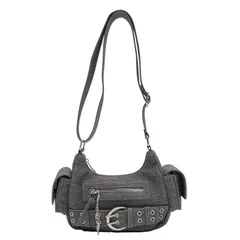 【新品】 [ウィゴー] キラキラ チャーム付き ベルト ショルダー カバン バッグ カジュアル 韓国 ガーリー ギフト プレゼント レディース F ブラックソノタ 1