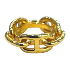 エルメス HERMES ルガデスカーフリング ゴールド メタル アクセサリー
