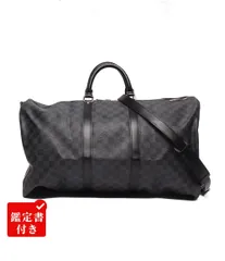 ルイ・ヴィトン 2wayボストンバッグ ショルダーバッグ 斜め掛け キーポル バンドリエール55 ダミエ グラフィット N41413 メンズ レディース LOUIS VUITTON