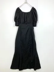 one after another NICE CLAUP ワンアフターアナザーナイスクラップ 0131090410 定価8800円 バックリボン ワンピース sizeF/黒 ■◆レディース