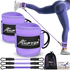 Brand New HPYGN Ankle Resistance Bands with Cuffs - Leg and Glute Training Workout Equipment for Women, 3lb Leg Resistance Bands, Adjustable Ankle Band Set for Home Gym