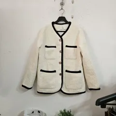 Ze アイボリー ツイード ジャケット