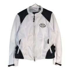 HARLEY DAVIDSON ハーレーダビッドソン ライダースジャケット バイクウェア モーターサイクル ホワイト(レディース S)中古 古着 X5822のサムネイル