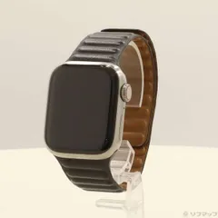 ソフマップ 〔中古品〕 Apple Watch Series 7 GPS + Cellular 41mm チタニウムケース ブラックレザーリンク【348】