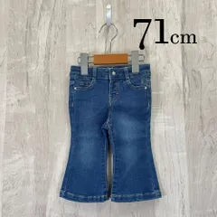 ap10463 OBAiBi オバイビ BABY ベビー パンツ 70 9M 71cm 青 ブルー デニム フレアデニム ジーンズ ジーパン 9ヶ月 OBAÏBIのサムネイル