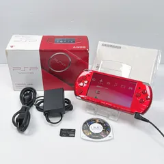 極美品 PSP 3000  ラディアントレッド  遊べるセット 動作確認済み FW6.60 前期型モデル ソニー プレイステーション ポータブル SONY PlayStation 管理番号M1577