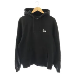 ステューシー STUSSY BASIC STUSSY HOOD パーカー スウェット プルオーバー 長袖 M ブラック Z4000SAS19 /YM ■GY01