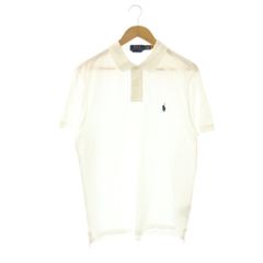 ポロ ラルフローレン POLO RALPH LAUREN ポロシャツ 白 ホワイト 半袖 ポニー刺繍 鹿の子 41381 /AZ ■GY18