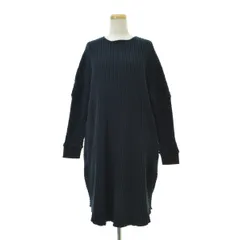 【mizuiro-ind】ワッフルニット長袖ワンピース