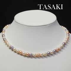 テリ最強✨K18】TASAKI 本真珠 ベビーパール ネックレス マルチカラー