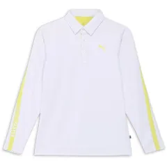 新品 [プーマ] ゴルフ PF ストレッチサーモテーパードラインLSポロ メンズ ホワイトグロー