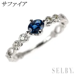 K10WG サファイア ダイヤモンド リング