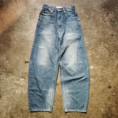 Curensology &RC ダメージ カーヴィー デニム パンツ カレンソロジー アンドアールシー CL305018ER-04 34 ジーンズ