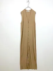 美品 ZARA ザラ 1509/029/743 ノースリーブ ニット ワンピース sizeS/ベージュ ■◆レディース