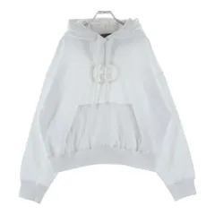 GUCCI (グッチ) 25AW GGエンボスロゴ コットン プルオーバースウェットパーカー フーディ ホワイト 837930 XJHJOのサムネイル