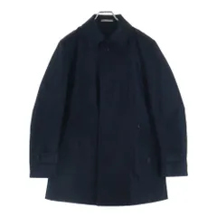 HIGH STREET (ハイストリート) 比翼ステンカラーコート ネイビーのサムネイル