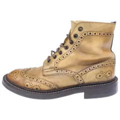 Tricker's (トリッカーズ) ×Paul Smith ポールスミス別注 ウイングチップ レザー カントリーシューズ ブラウン M6178のサムネイル