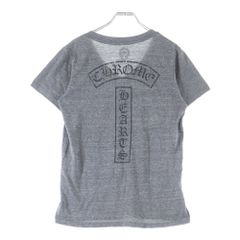 CHROME HEARTS (クロムハーツ) OLD T-BAR STAR LOGO ティーバースタープリント Vネック 半袖Tシャツカットソー グレー
