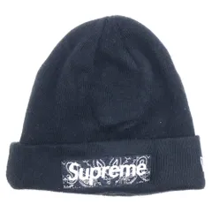 SUPREME (シュプリーム) 19AW × New Era Bandana Box Logo Beanie ニューエラ バンダナ ボックスロゴ ビーニー ブラック