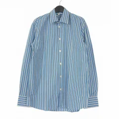 サンフラワー SUNFLOWER 25AW DAY SHIRT ロングスリーブシャツ ストライプ 長袖 M ブルー 青 1280