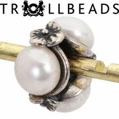トロールビーズ トリプル ホワイト パール シルバー ビーズ/24-3951