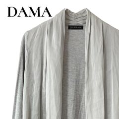 DAMA collection ダーマコレクション ライトグレー レディース トップス 長袖 カーディガン トッパーカーディガン 着流しカーディガン ロングカーディガン【Lサイズ】0001262OC