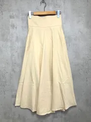 美品 Louere ルエレ 薄手 ハイウエスト ボリューム フレア スカート sizeS/ベージュ ■■レディース