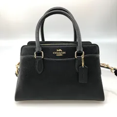 【中古品】COACH コーチ CH297 ダーシーキャリーオール コーチ ショルダーバッグ 黒 ブラック 【188-260320-SY-01-iwa】