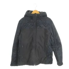 アズールバイマウジー AZUL by moussy CLUB AZUL 中綿ジャケット スポーツウエア L 紺 ネイビー 迷彩柄 フード付き 長袖 /MN11 ■GY99