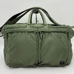 希少 大容量●PORTER ポーター タンカー セージグリーン 2way ボストンバッグ ダッフルバッグ メンズ ビジネストート