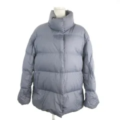 ユニクロ UNIQLO ULTRA LIGHT DOWN ダウンジャケット 上着 XL ダークブルー 無地 スタンドカラー 長袖 /MN38 ■GY99