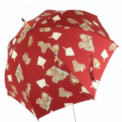 【新品タグ付】ピンクハウス★可愛い！くまさんピクニック テディベア 長傘60㎝ 赤系 ＊so135のサムネイル