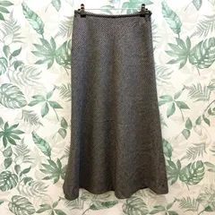 ZZ22 マッキントッシュ ロングスカート グレー 36 毛