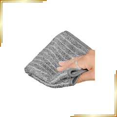 【新品】 油汚れ クロス キッチンクロス ふきん 【５枚セット×水だけでキレイに！】 (ライトグレー) 0