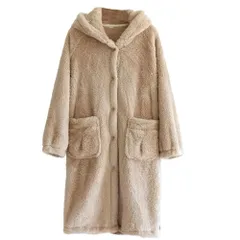 着ぐるみ パジャマ ガウン 前開き フード 耳付き ルームウェア 着る毛布 レディース クマ あったか ふわふわ 暖かい もこもこ ボア 可愛い ポケット 冬 pjm0994 プレゼント ギフト 母の日 父の日 敬老の日 バレンタイン ホワイトデー クリスマス