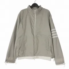 トムブラウン THOM BROWNE 25SS ウルトラライトリップストップ 4-BAR ファネルネックジャケット ブルゾン 3 グレー MJT425A-F0517-055 国内正規