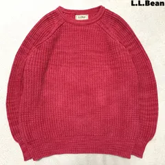L.L.Bean USA製 アメリカ製 コットンニット セーター VINTAGE ヴィンテージ Lサイズ ピンク エルエルビーン
