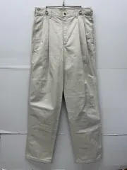 80~90s L.L.Bean USA製 ツータック チノ パンツ ベージュ W30 80年代 90年代 エルエルビーン チノパン スラックス TALONジッパー オールド ヴィンテージ 【X0689-001】□217