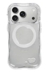 iFace スマホケース iPhone 17 Pro 対応 BeBling 2 MagSynq MagSafe対応 ケース (クリア) 【 耐衝撃 magsafe アイフォン ストラップホール付き 縁高 ウルウル キラキラ 】
