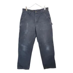 Carhartt カーハート ダック ワークパンツ ネイビー(メンズ W33 L32)中古 古着 X5867