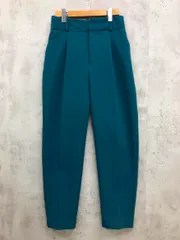 ZARA ザラ 4387/330/538 タック カジュアル パンツ sizeS/緑 ■■ レディース