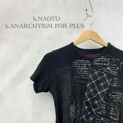 h.NAOTO H.ANARCHYISM for PLUS 半袖 チュニック ワンピース 総柄 チェック柄 トップス サイズ表記無し ブラック ゴスロリ パンク レディース ファッション _201021のサムネイル