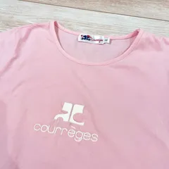 Courreges クレージュ ロゴ Tシャツ チビT  ピンク 半袖 レディース キッズ 160 Y2K Archive 00s Vintage 平成ギャル グランジ ウィッシュコア 韓国系